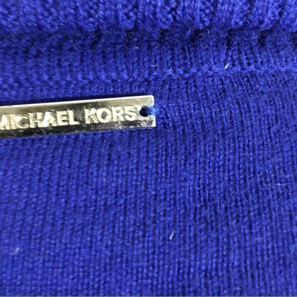 Michael Kors Royal Blue Fringed Sweater XS - Picture 9 of 10